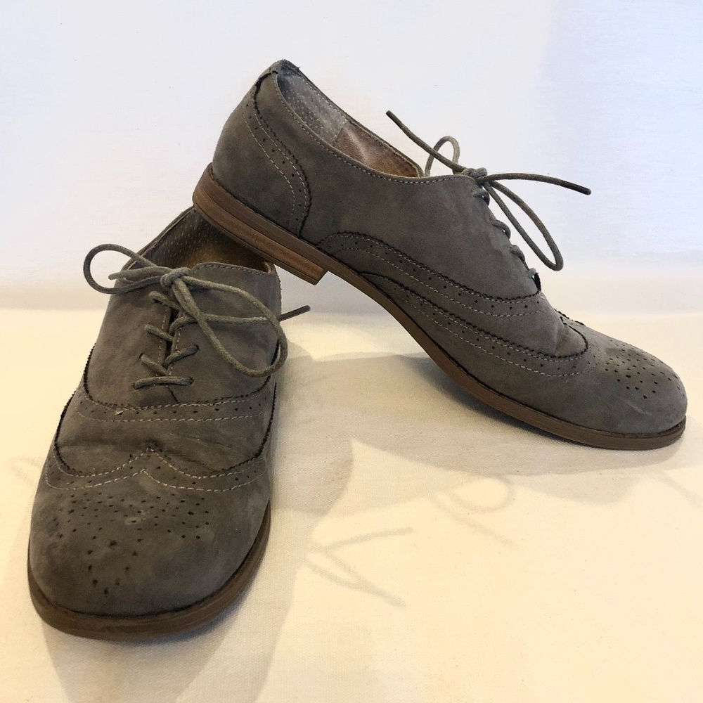 Merona Oxford Style Wingtip Gray Loafer
